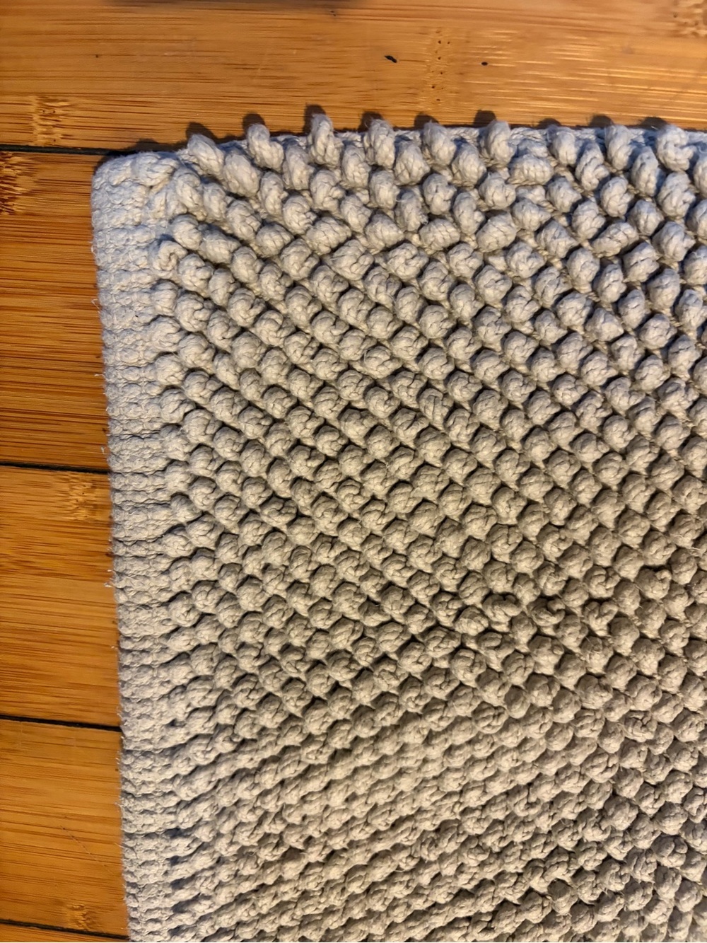 Plush Textured bathroom Rug - Cream - Picture 2 of 2